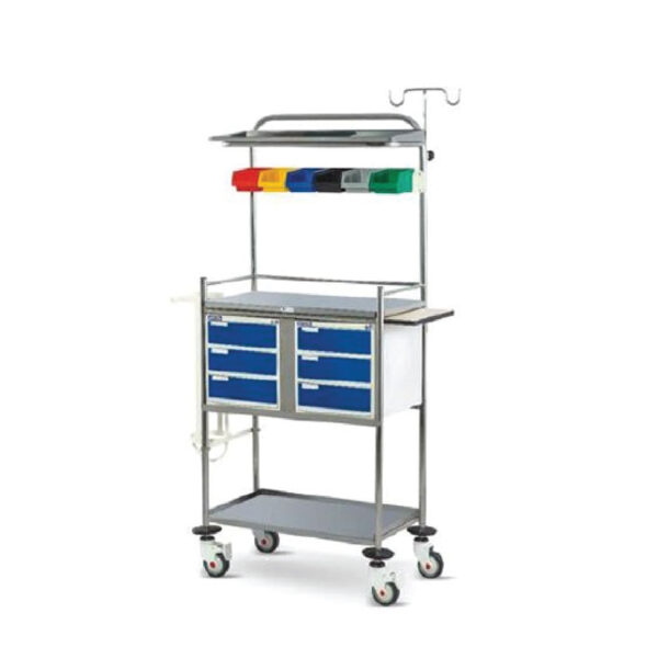 CRASH CART TROLLEY M.S