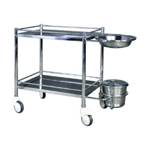 DRESSING TROLLEY WITH BOWL BUCKET